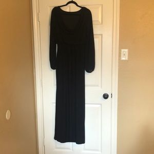 Chaps Formal Black Long Dress - Size 6